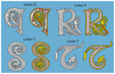 古凯尔特字母表图片