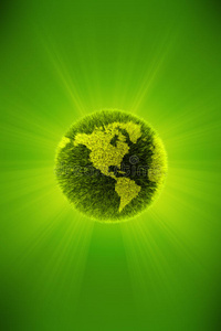 绿色星球概念