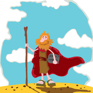 希伯来语脚本摩西插画