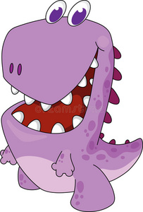 t恤, 彩色书, 有趣和友好的性格的孩子奔跑恐龙卡通孤立卡通恐龙跑 