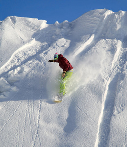 滑雪板下山