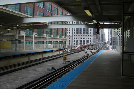 芝加哥火车站台图片