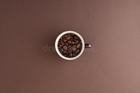 咖啡豆浓缩咖啡杯