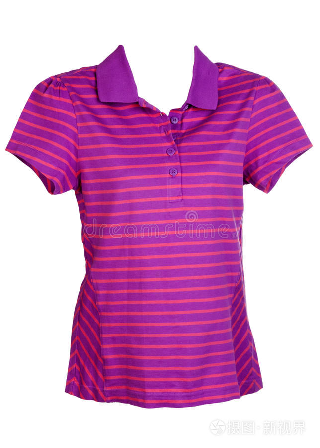紫色条纹女式运动衫