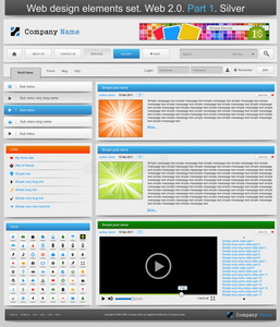 网页设计元素集。第一部分。