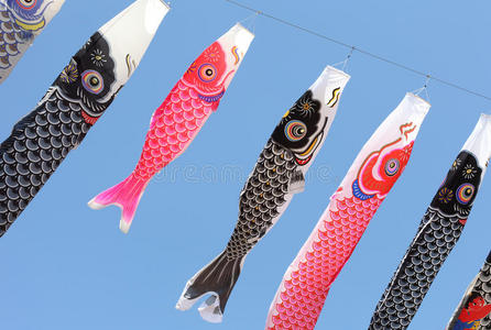 日本鲤鱼风筝图片