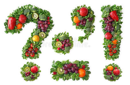 水果和蔬菜字母表
