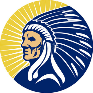 印第安人印第安酋长头饰照片