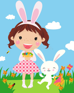 叼着花枝兔子图片