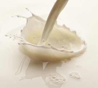 溅起的牛奶溅起的牛奶和巧克力白心的形状抽象的的伪装背景使关于溅起