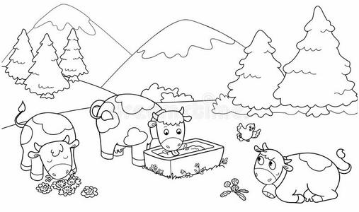 花花牛可爱牛图片-花花牛可爱牛素材-花花牛可爱牛插画-摄图新视界