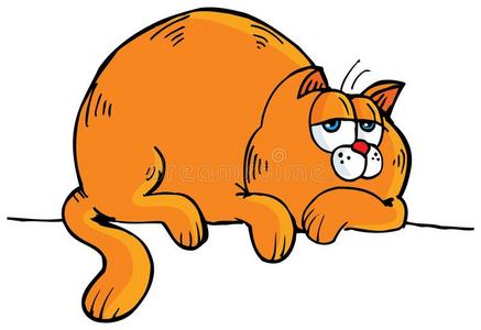 肥橙猫卡通