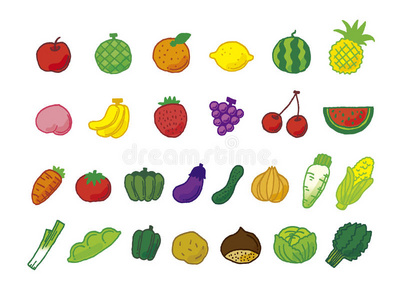很多水果蔬菜