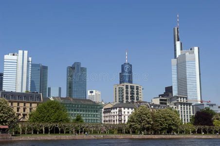 摩天大楼 城市景观 新的 高层建筑 海森 地标 全景图 天际线