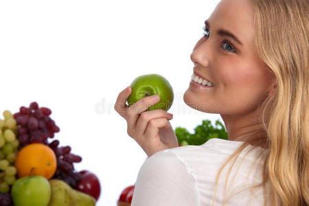 新疆美女吃水果图片