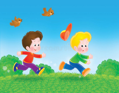 奔跑的婴儿图片