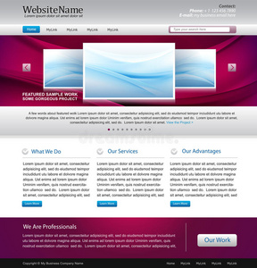 紫色网站设计模板