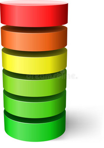 分层圆柱体.照片