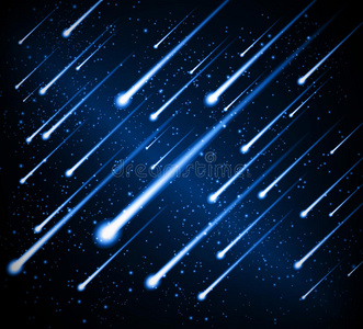 嘟嘟流星空间背景流星雨照片