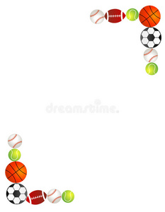 游戏边框psd运动球边框/框架照片