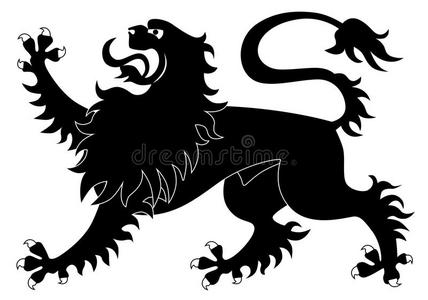 布莱森 捕食者 骑士 艺术 标签 先驱 动物 狮子 徽章