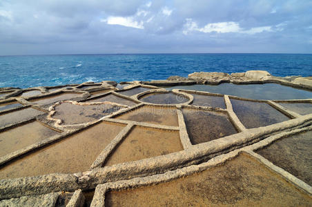 盐蒸发池照片
