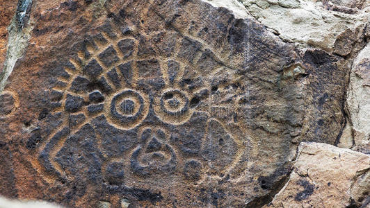 古代岩画照片