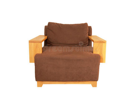 棕色扶手椅