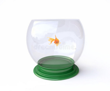 3d鱼缸背景插画 3d鱼缸背景手绘 3d鱼缸背景卡通图 摄图新视界