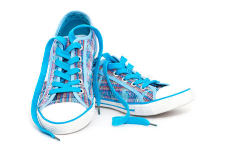 蓝色运动鞋