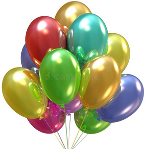 气球。生日和派对装饰。
