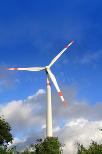 风力发电机的电能绿色能源