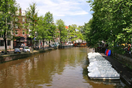 阿姆斯特丹。城市景观。