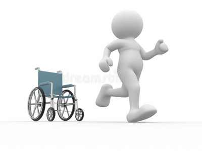 轮椅。