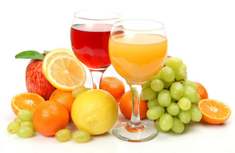 新鲜水果和果汁