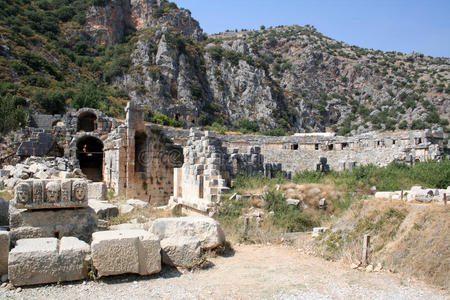 废墟 城市 枸杞 文明 旅行 洞穴 古董 希腊语 剧院 地标