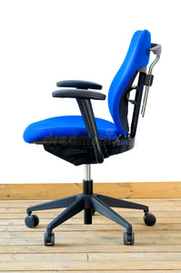 现代蓝色办公椅