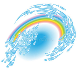 颜色 自然 液滴 绘画 雨滴 艺术 气象学 彩虹 计算机