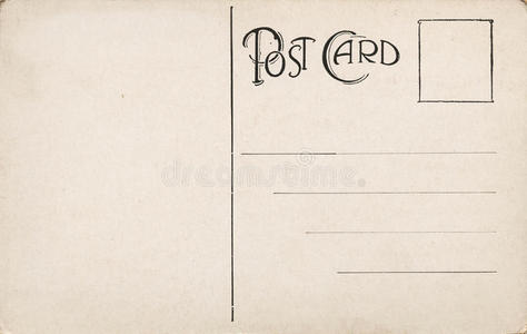 1900年初空白明信片