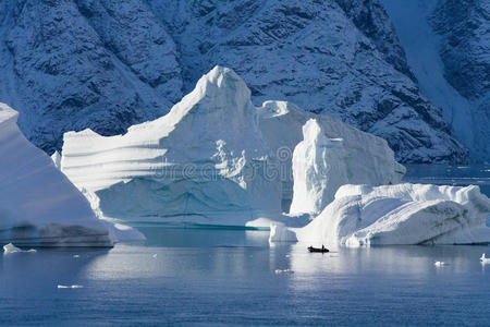 格陵兰冰山西北峡湾