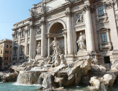 意大利罗马特雷维喷泉fontana di trevi