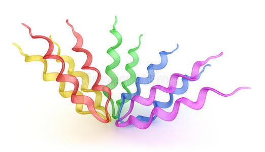 蛋白质三维模型图片