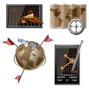 导航矢量图标集