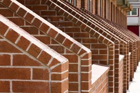 红砖楼梯图片