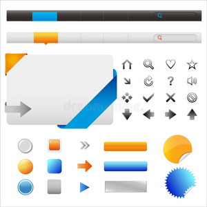 网站图标和元素