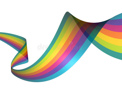 抽象彩虹线