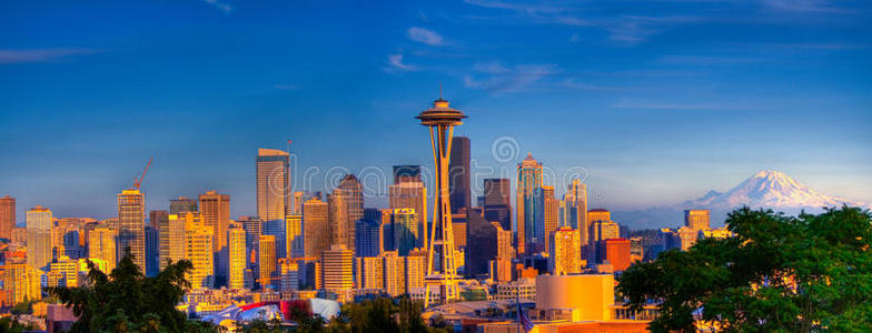 西雅图城市全景图