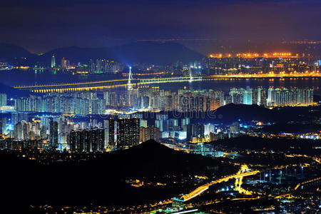 香港夜景以西地区