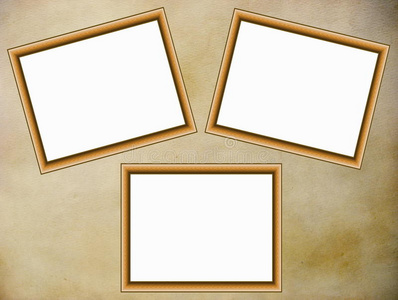 羊皮纸背景的木制框架图片