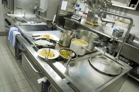 医院食堂餐厅厨房照片
